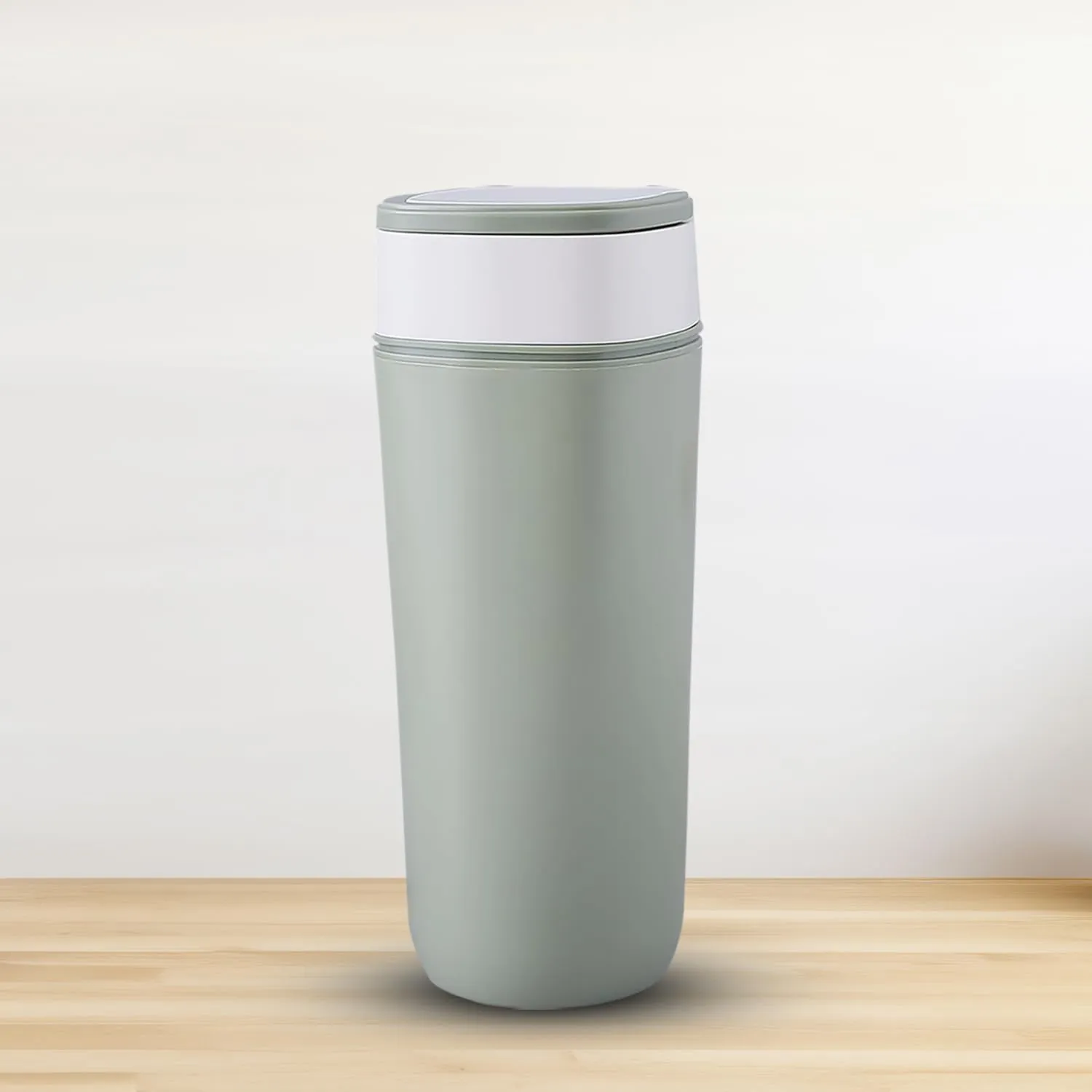 Kuber Industries Pack of 4 Anti-Fall Insulated Coffee Tumbler with Suction Bottom | Leak-Proof Stainless Steel Tumbler | Coffee Tumbler with Lid and Handle | 480 ML | Green