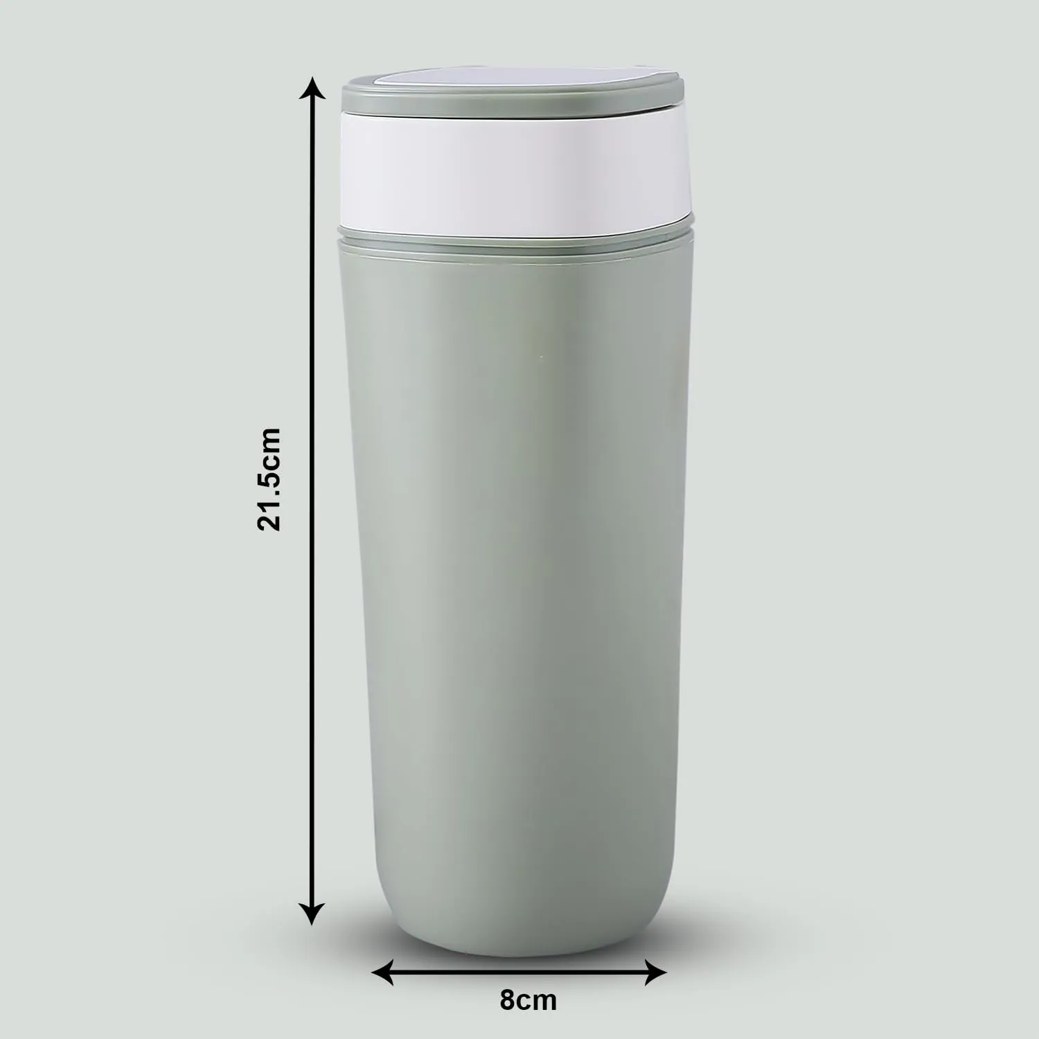 Kuber Industries Pack of 4 Anti-Fall Insulated Coffee Tumbler with Suction Bottom | Leak-Proof Stainless Steel Tumbler | Coffee Tumbler with Lid and Handle | 480 ML | Green