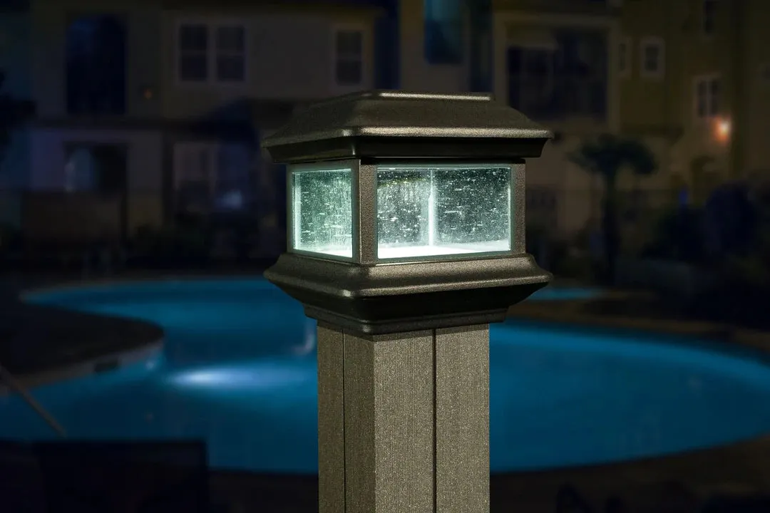 LED Solar Post Cap 4x4 12 Lumens 4500K (Pack Of 2)