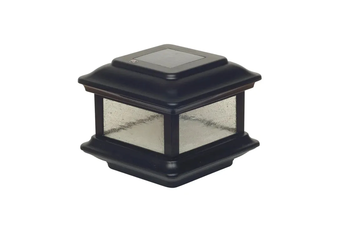 LED Solar Post Cap 4x4 12 Lumens 4500K (Pack Of 2)
