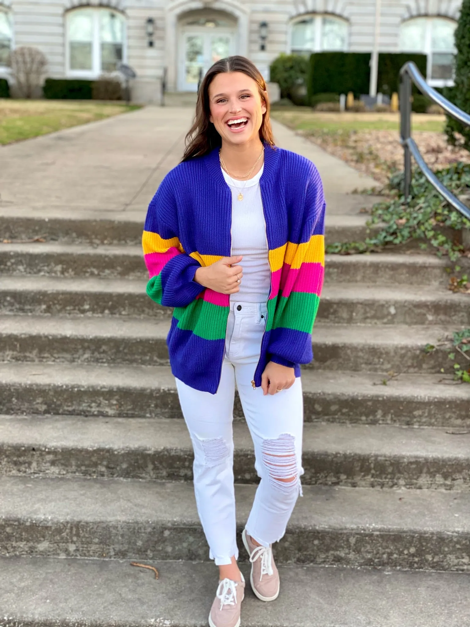 Look This Way Stripe Cardigan