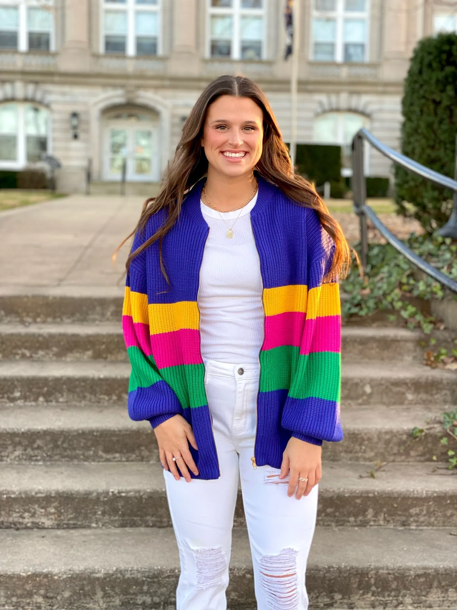 Look This Way Stripe Cardigan