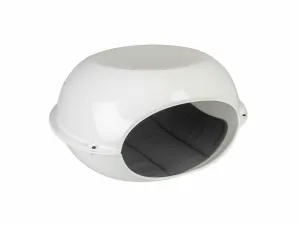 Luna cat igloo with pillow 57x38x31cm white