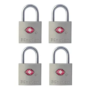 Master Lock 7/8 in. H X 7/16 in. W X 7/8 in. L Steel Key Luggage Lock Keyed Alike