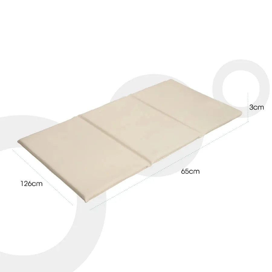 Moon 3 Fold Daycare Mattress - 126 x 65 x 3 cm