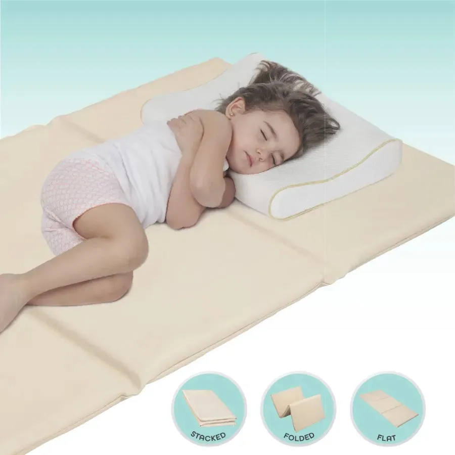 Moon 3 Fold Daycare Mattress - 126 x 65 x 3 cm