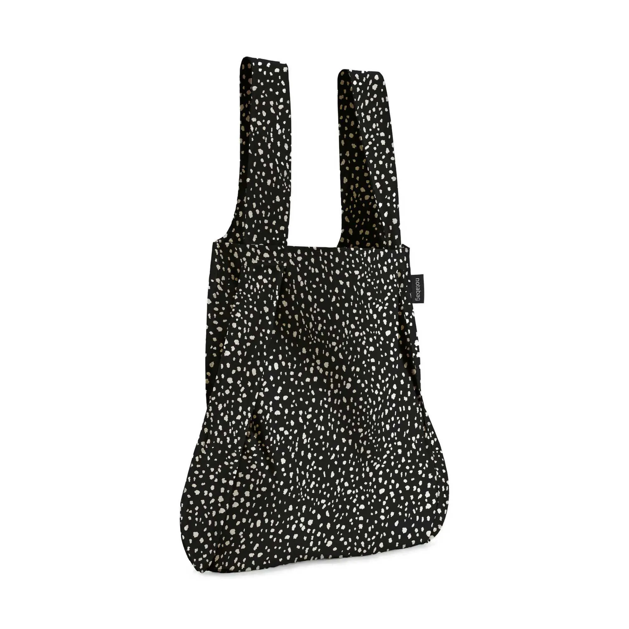 Notabag Recycled 2-Way Bag&Backpack, Black Sprinkle