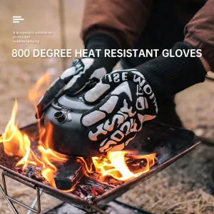 Outdoor 800 degree heat resistant gloves