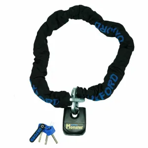 Oxford OF801 Monster Thatcham Sold Secure Chain & Padlock - 1.2m