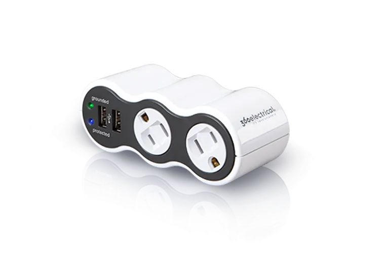 PowerCurve Mini Rotating Outlets Surge Protector