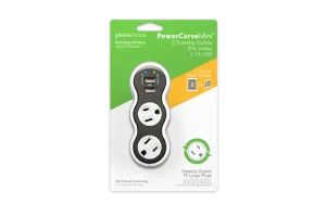 PowerCurve Mini Rotating Outlets Surge Protector