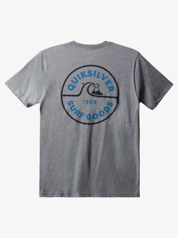 Quiksilver Shape Up Tee-Medium Grey Heather