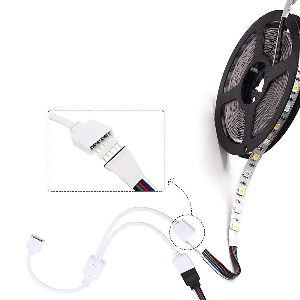 RGBW LED Splitter Cables with 5-Pin Connectors