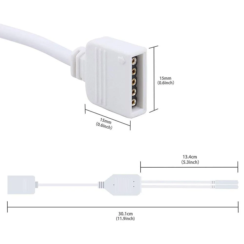 RGBW LED Splitter Cables with 5-Pin Connectors