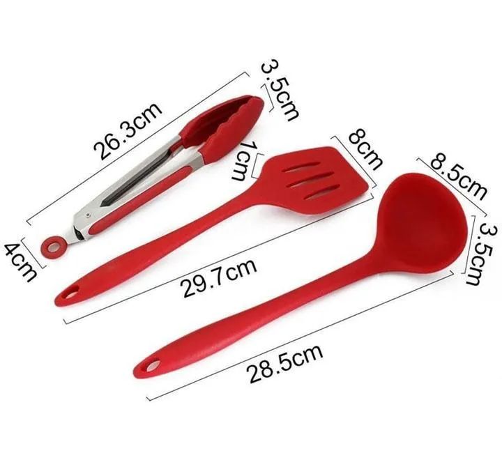 Silicone Cooking Utensil Set of 10 Pcs