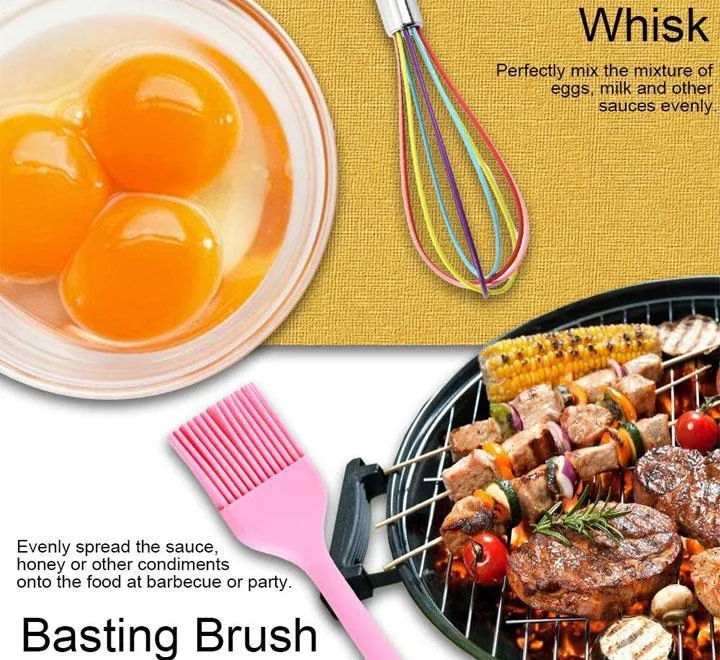 Silicone Cooking Utensil Set of 10 Pcs
