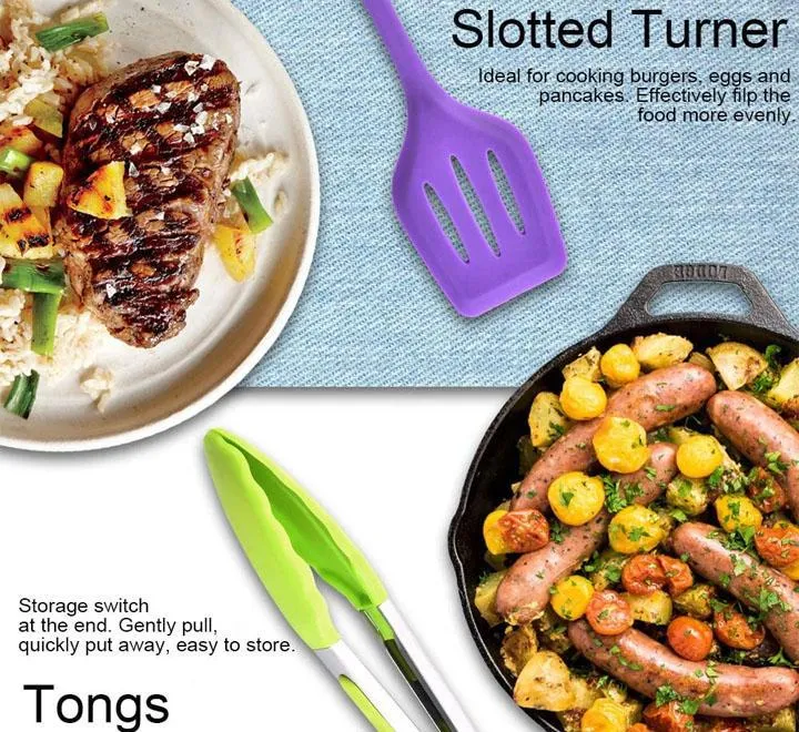 Silicone Cooking Utensil Set of 10 Pcs