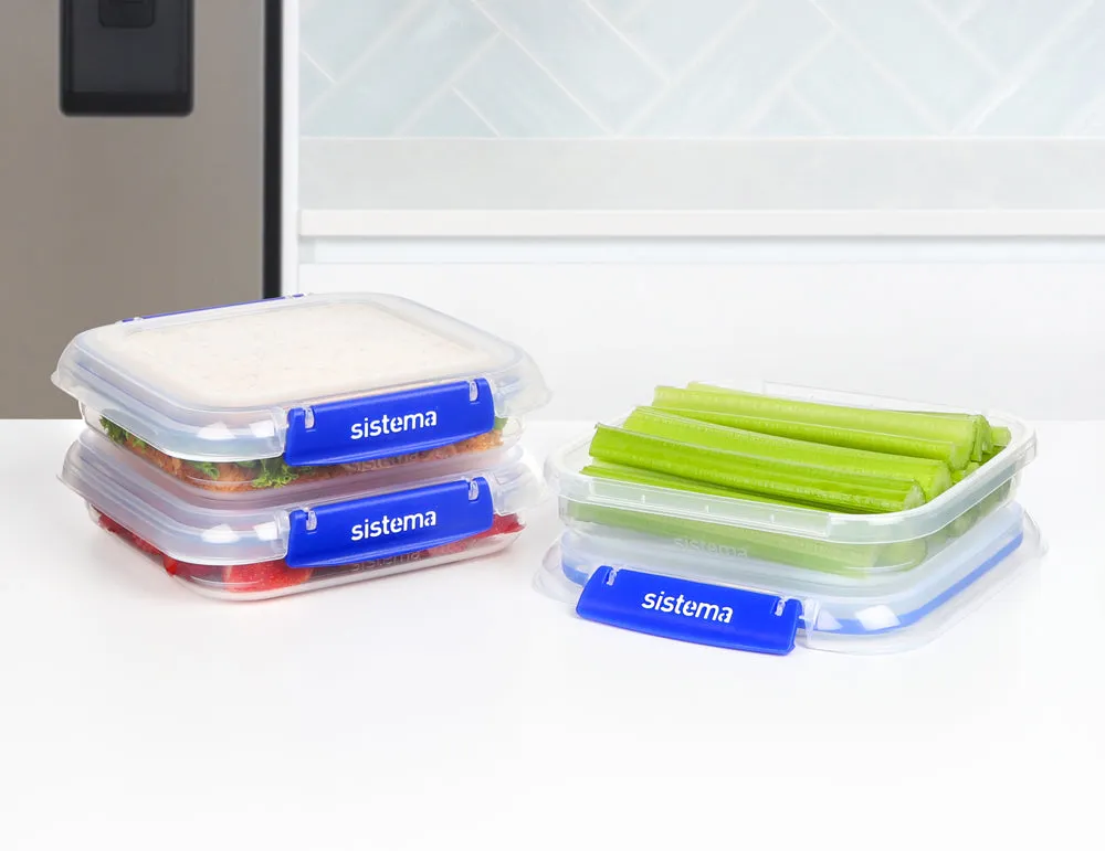 Sistema KLIP IT PLUS™ 520ml Square 3-Pack