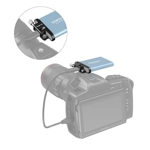 SmallRig T5 Portable SSD cable clamp for BMPCC 6K PPO 3300