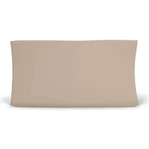 Solid Coffee Bamboo Changing Pad Cover