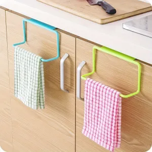 Space Saving Bathroom Towel Rack and Organizer for Cabinets