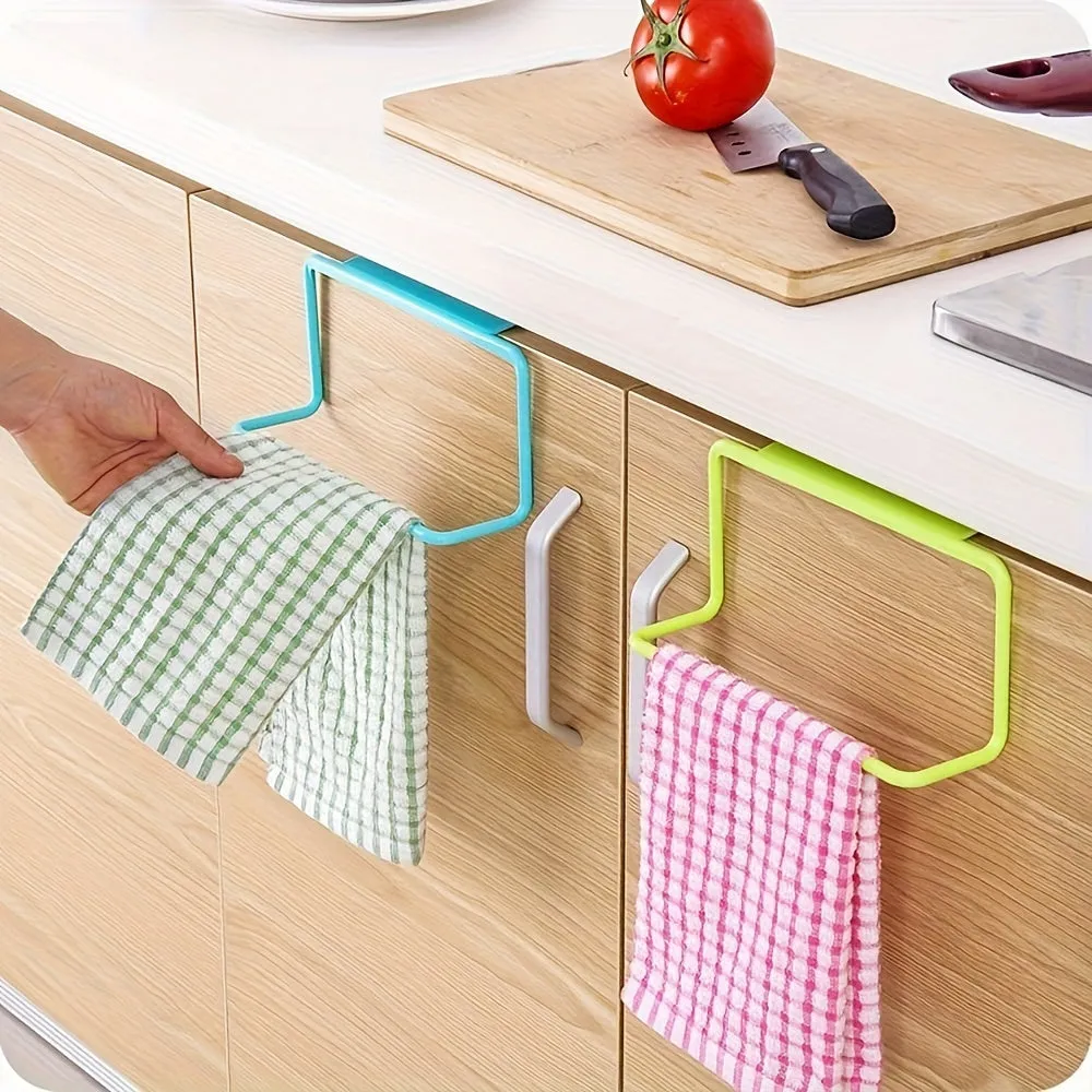 Space Saving Bathroom Towel Rack and Organizer for Cabinets