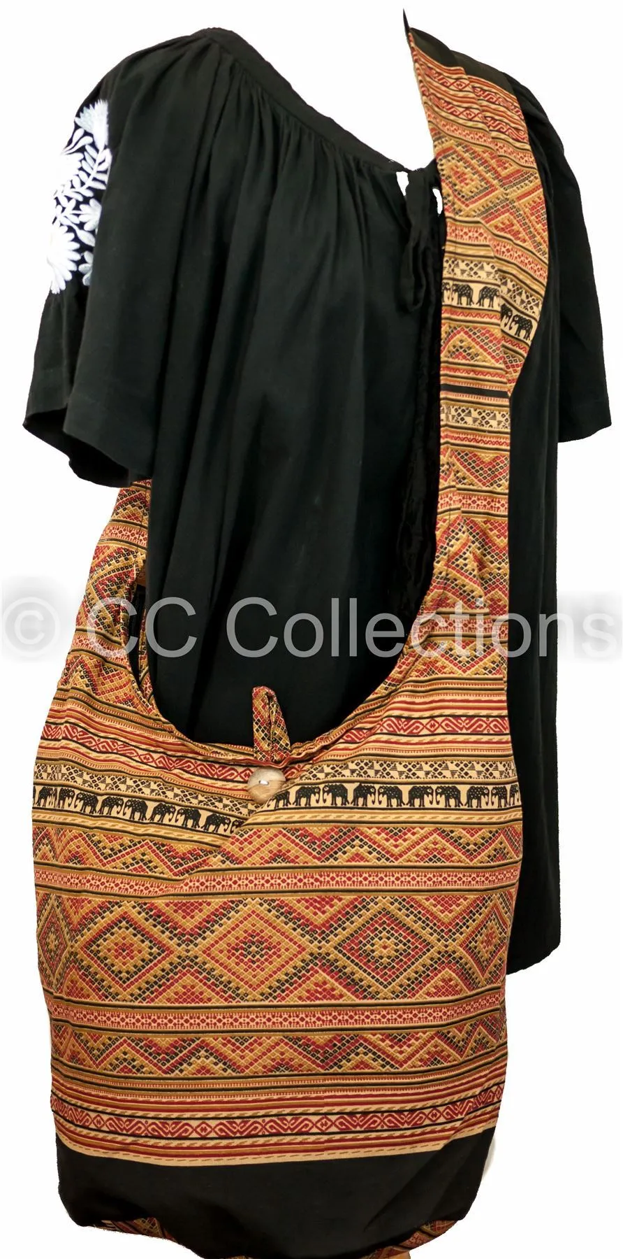 Stylish CCcollections Sling Bag in Various Prints | Large Crossbody sling Boho Hobo bag