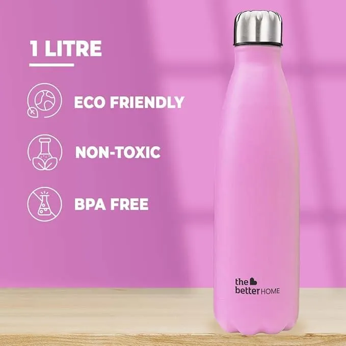 The Better HomeFUMATO Aerochef Airfryer Pink & Insulated Bottle 1 litre Pink (Pack of 2)