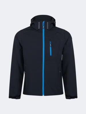 Topten Stylish Men Skiing Jacket Black/Blue