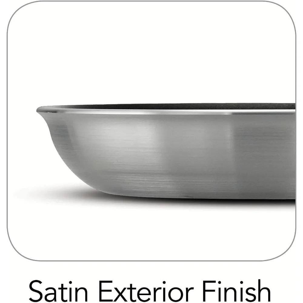 Tramontina Brazil  Professional 25cm Aluminum Frying Pan with Starflon Premium Interior PFOA Free Nonstick Coating and Brushed Exterior Finish