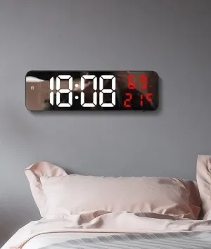 VPGS Desk Clock, Table Clock, Digital Clock, Digital Wall Clock, Clocks for Living Room Decor, Clock for Bedroom, Clocks for Office Green, Digital Clock Large Display