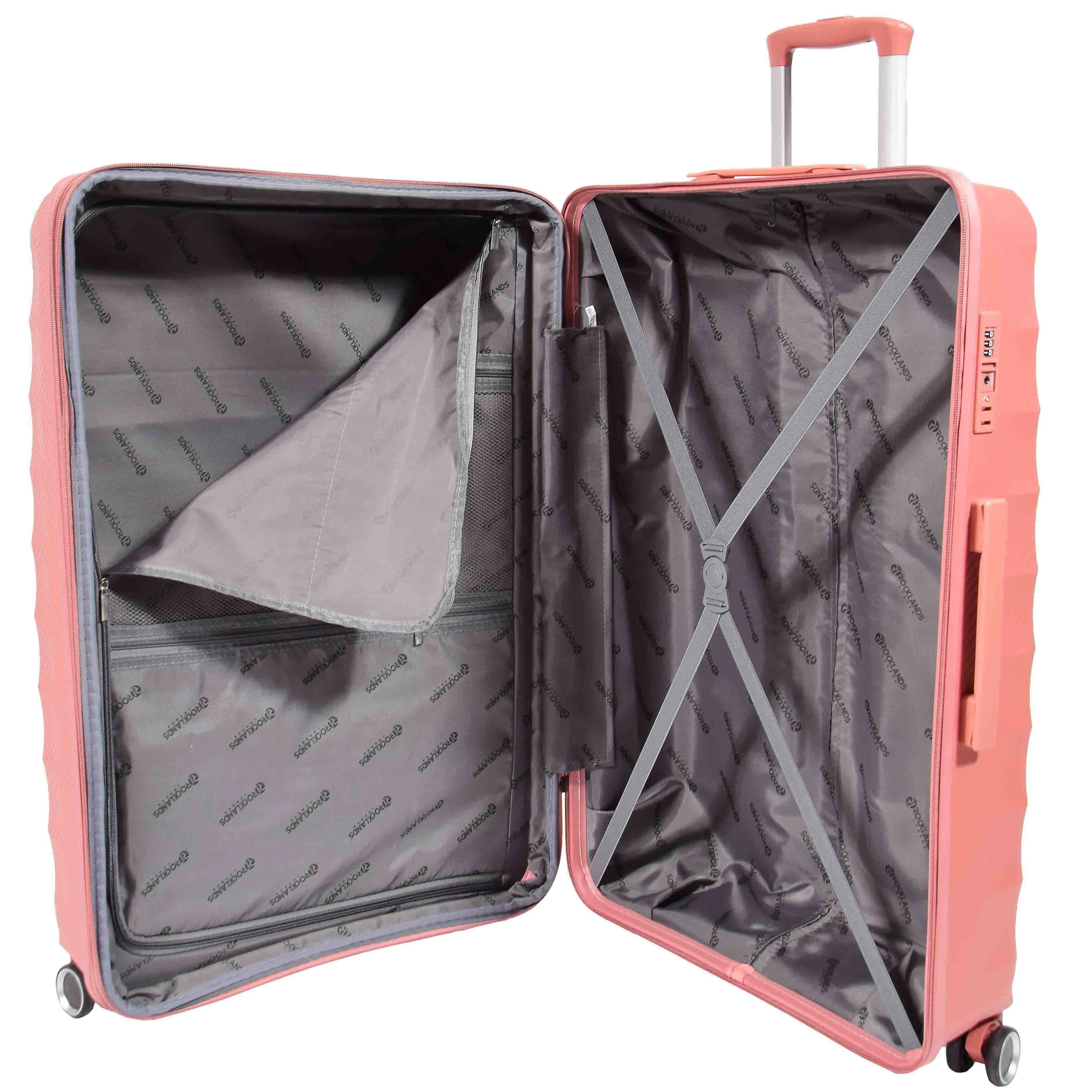 Wheeled Expandable ABS Luggage Miyazaki Rose Gold