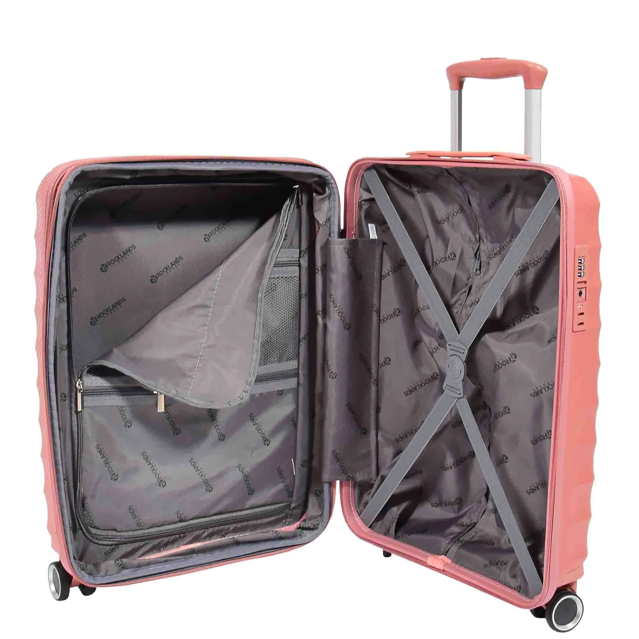 Wheeled Expandable ABS Luggage Miyazaki Rose Gold