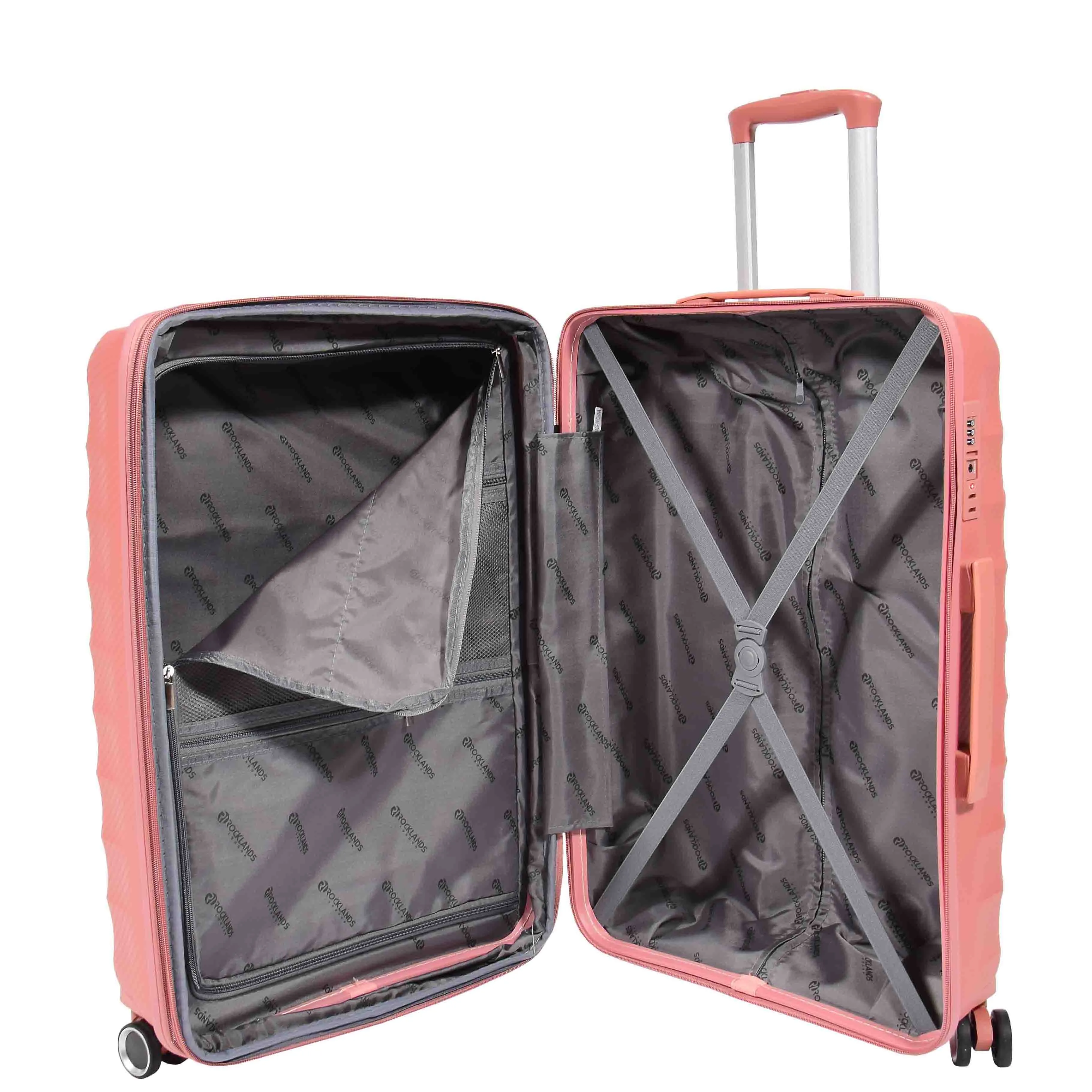 Wheeled Expandable ABS Luggage Miyazaki Rose Gold