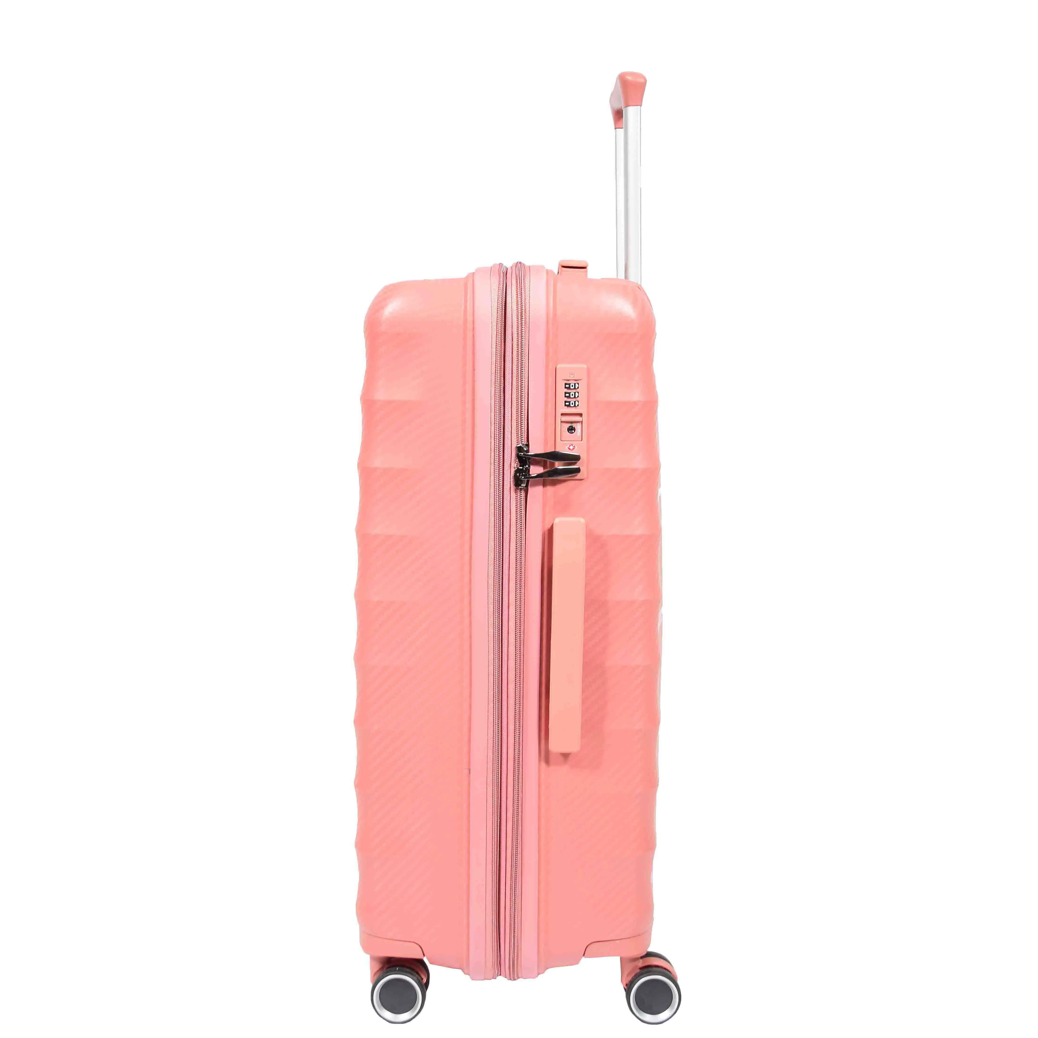 Wheeled Expandable ABS Luggage Miyazaki Rose Gold